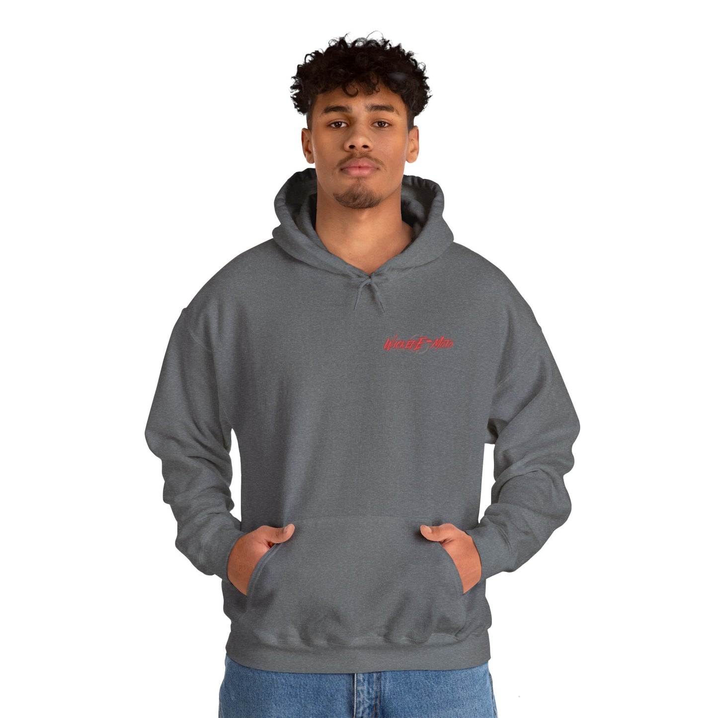 Wicked E-Moto Rear logo Unisex Heavy Blend™ Hooded Sweatshirt