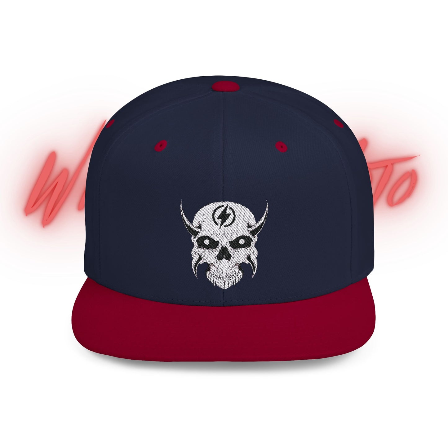 Wicked E-Moto Logo Flat Bill Snapback