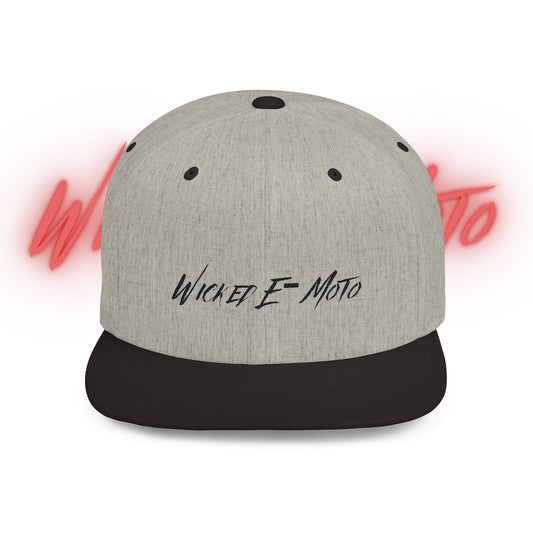 Wicked E-Moto Flat Bill Snapback