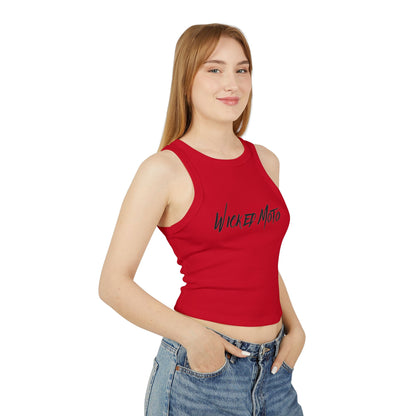 Wicked Moto Customs Women's Micro Rib Racer Tank Top