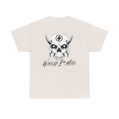 Wicked E-Moto Rear Logo Unisex Heavy Cotton Tee