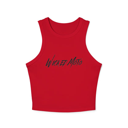 Wicked Moto Customs Women's Micro Rib Racer Tank Top