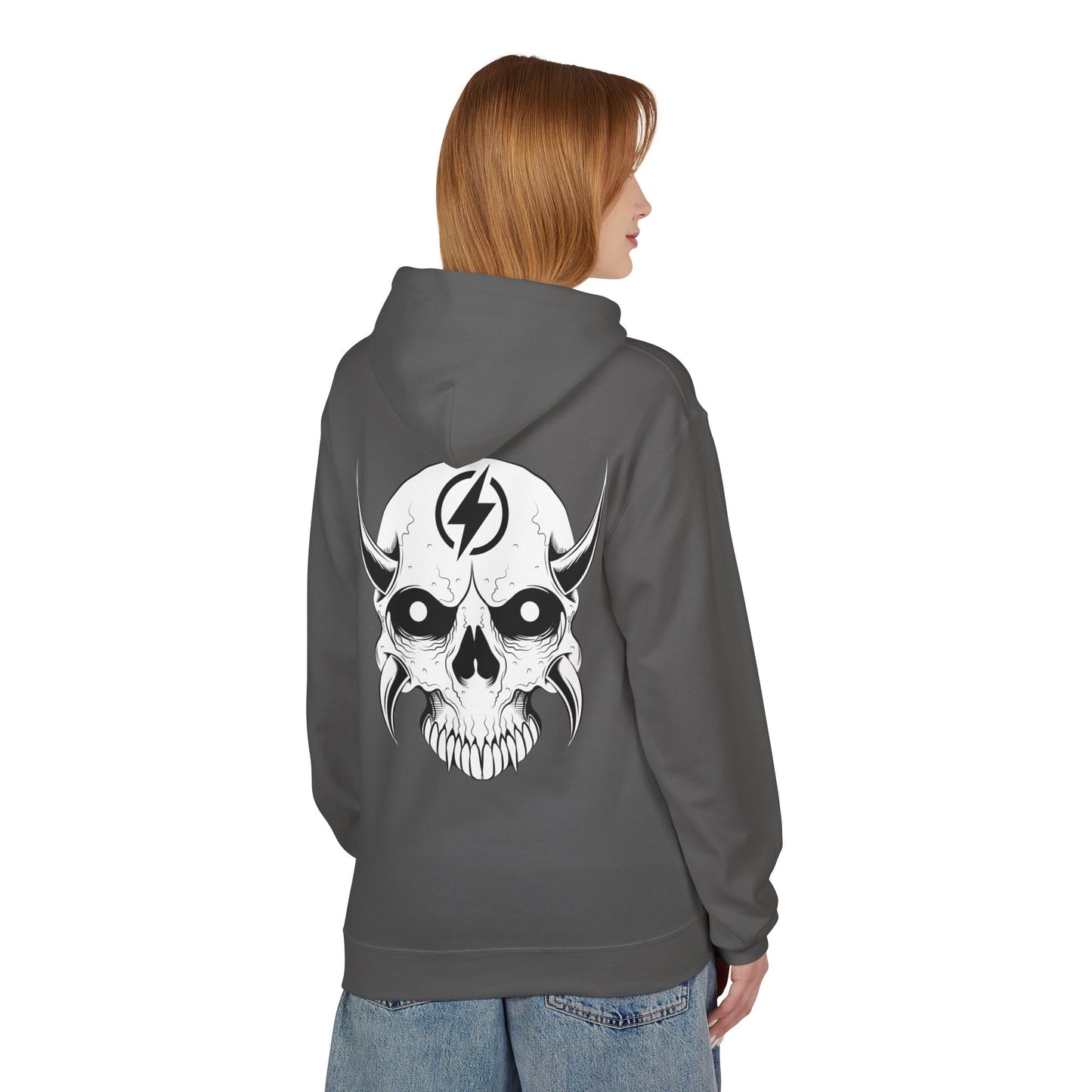 Wicked E- Moto Rear Logo Unisex Midweight Softstyle Fleece Hoodie