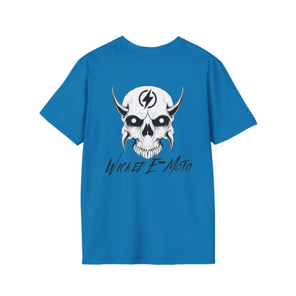 Wicked E-Moto Skull Logo Unisex Softstyle T-Shirt