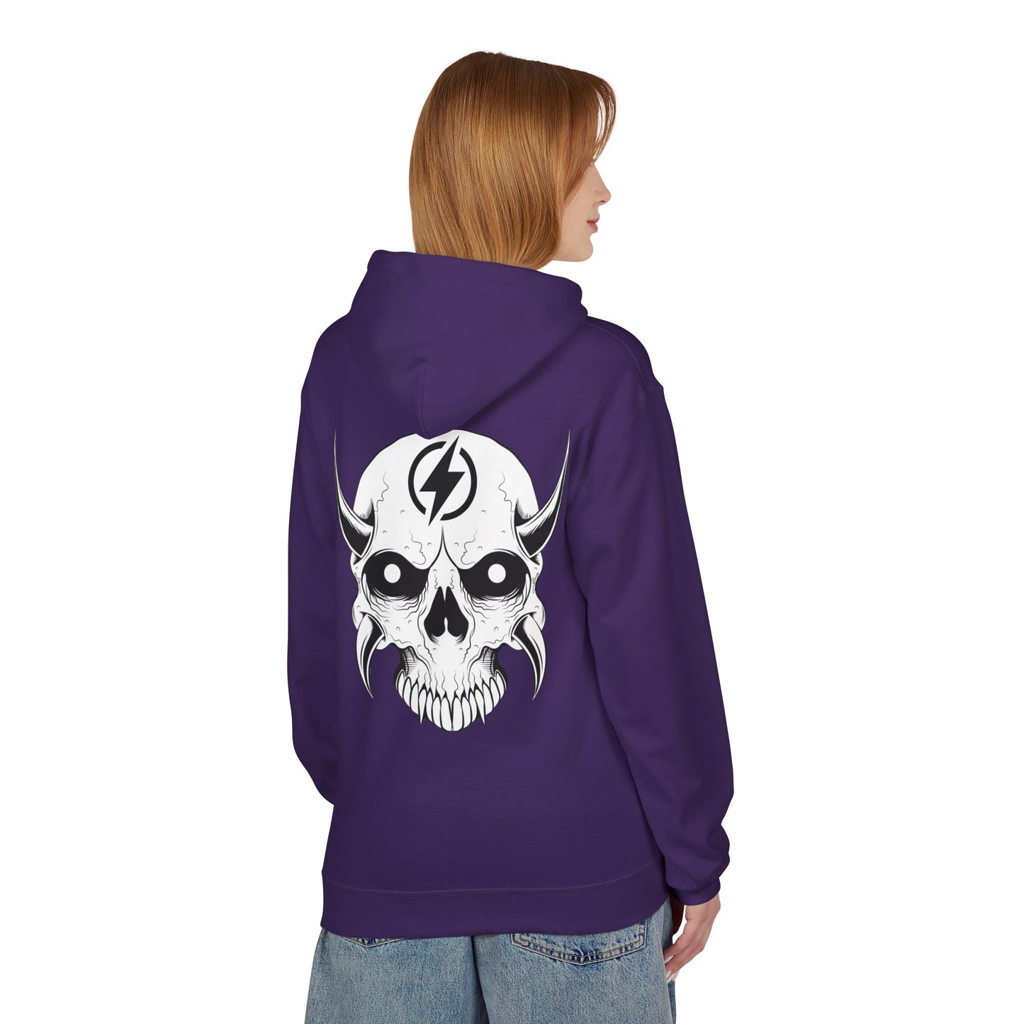 Wicked E- Moto Rear Logo Unisex Midweight Softstyle Fleece Hoodie