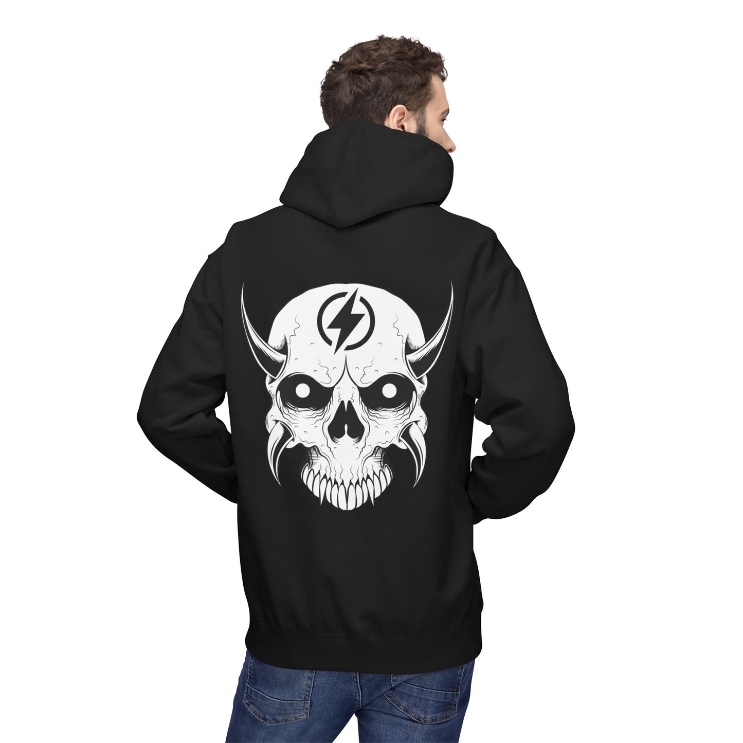 Wicked E- Moto Rear Logo Unisex Midweight Softstyle Fleece Hoodie