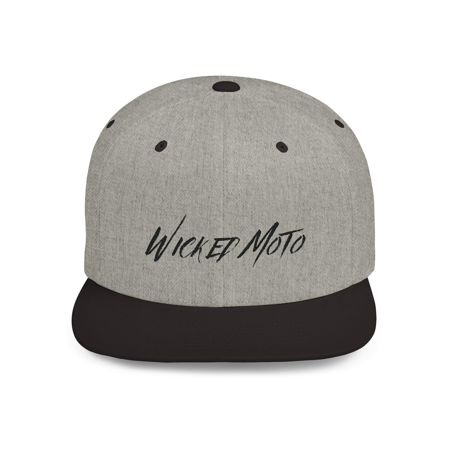 Wicked Moto Customs Flat Bill Snapback