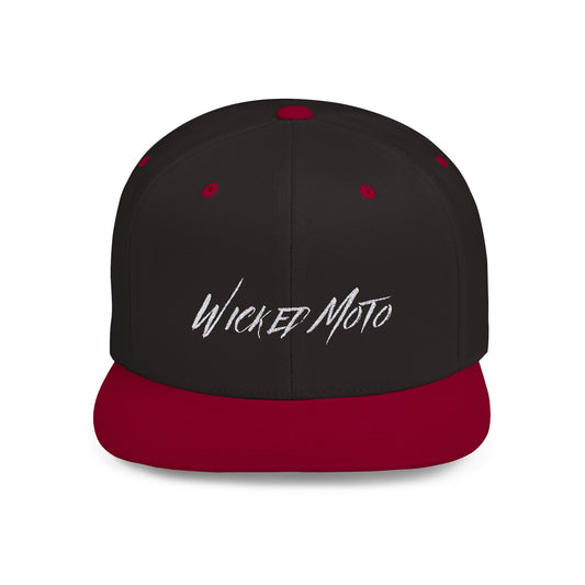 Wicked Moto Customs Flat Bill Snapback