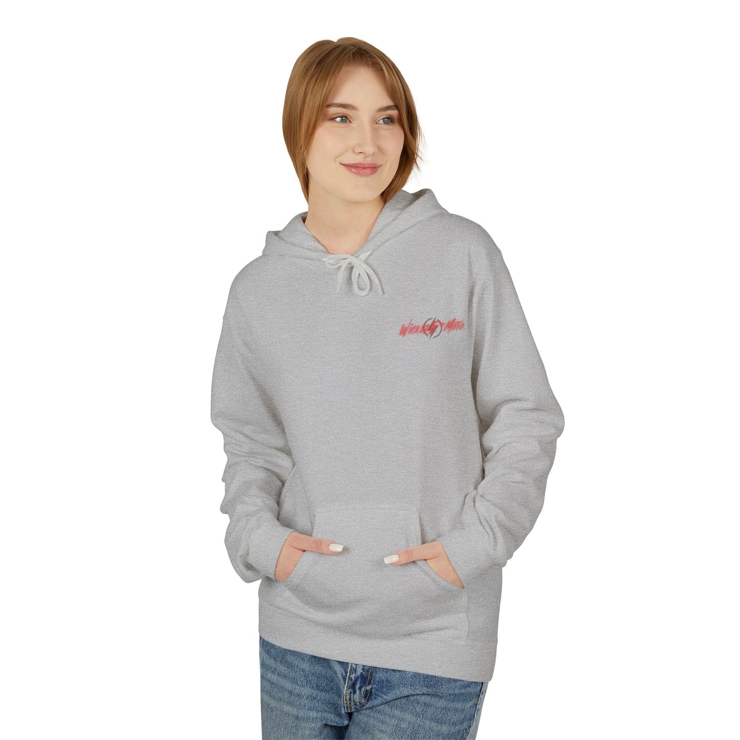 Wicked E- Moto Rear Logo Unisex Midweight Softstyle Fleece Hoodie