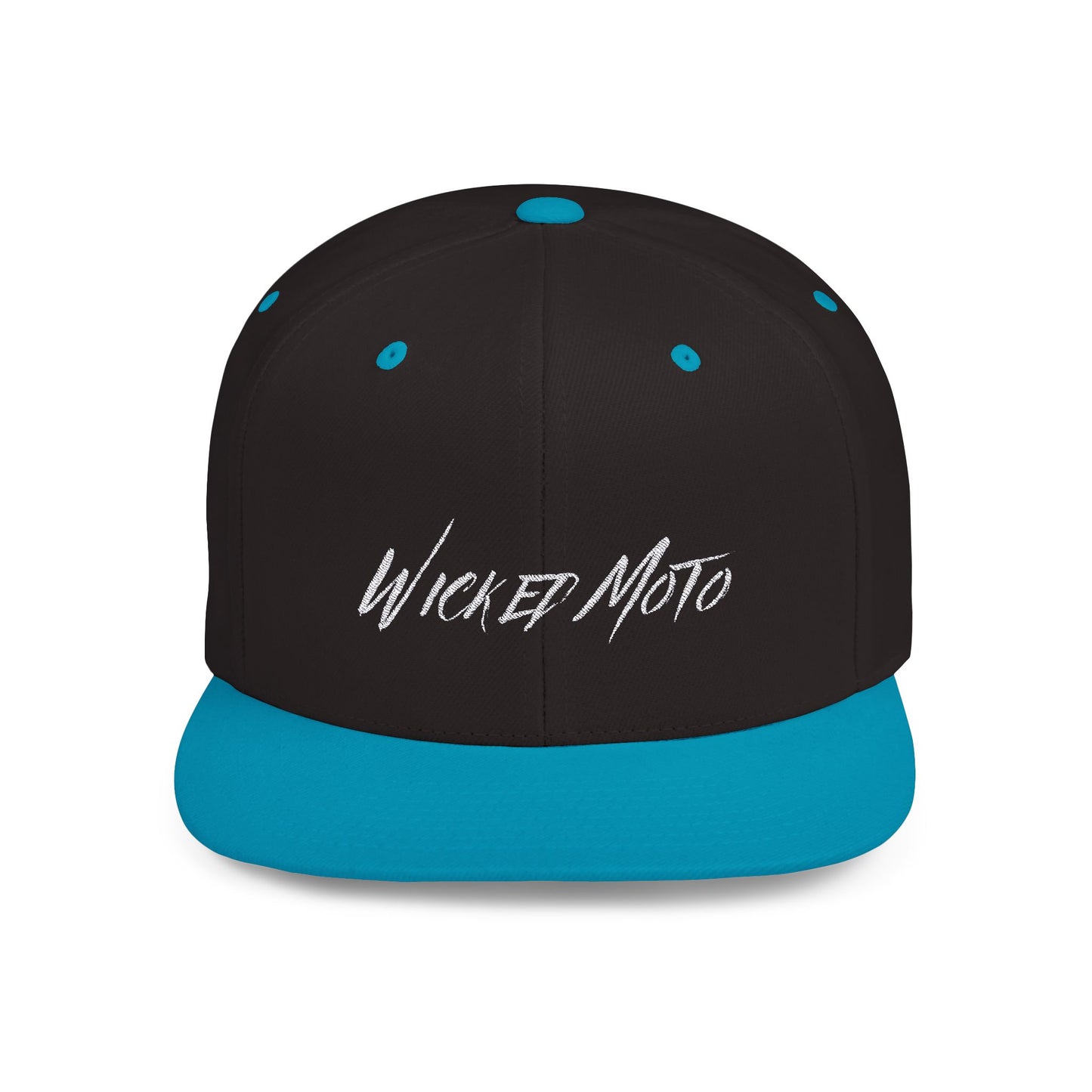 Wicked Moto Customs Flat Bill Snapback