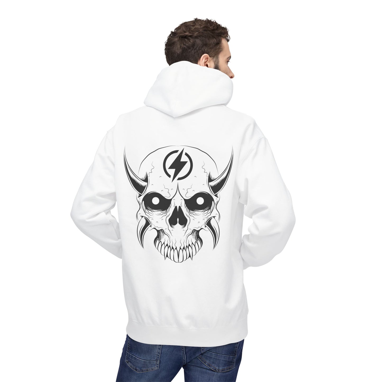 Wicked E- Moto Rear Logo Unisex Midweight Softstyle Fleece Hoodie