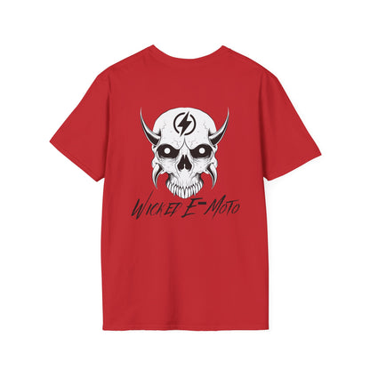 Wicked E-Moto Skull Logo Unisex Softstyle T-Shirt