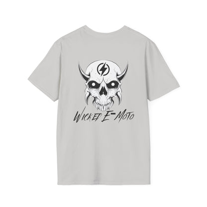 Wicked E-Moto Skull Logo Unisex Softstyle T-Shirt