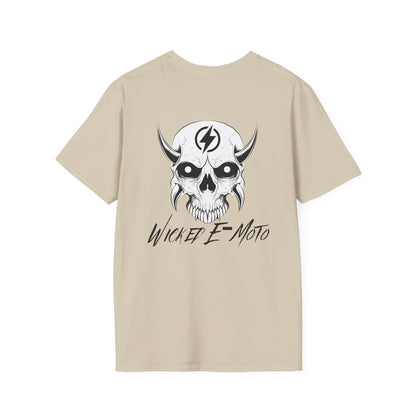 Wicked E-Moto Skull Logo Unisex Softstyle T-Shirt