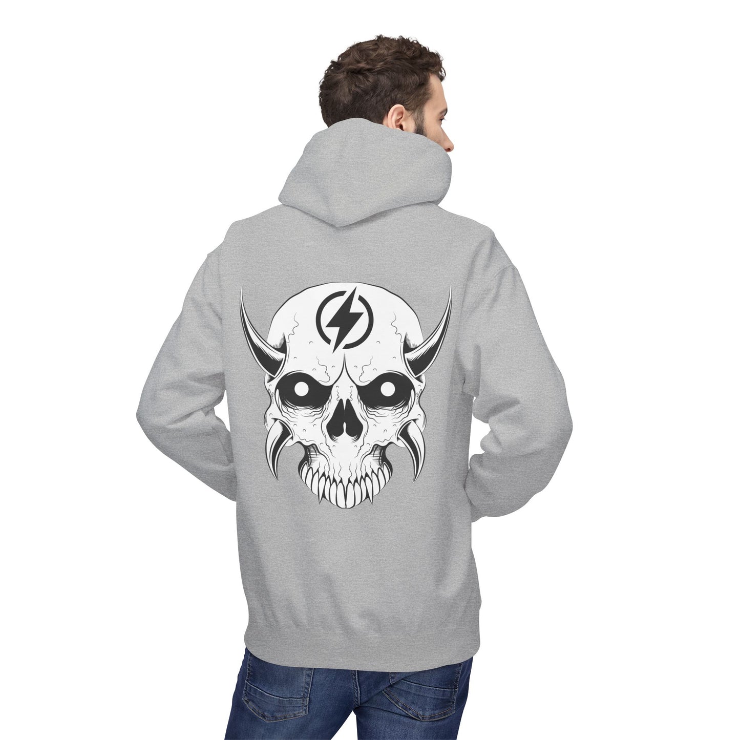 Wicked E- Moto Rear Logo Unisex Midweight Softstyle Fleece Hoodie