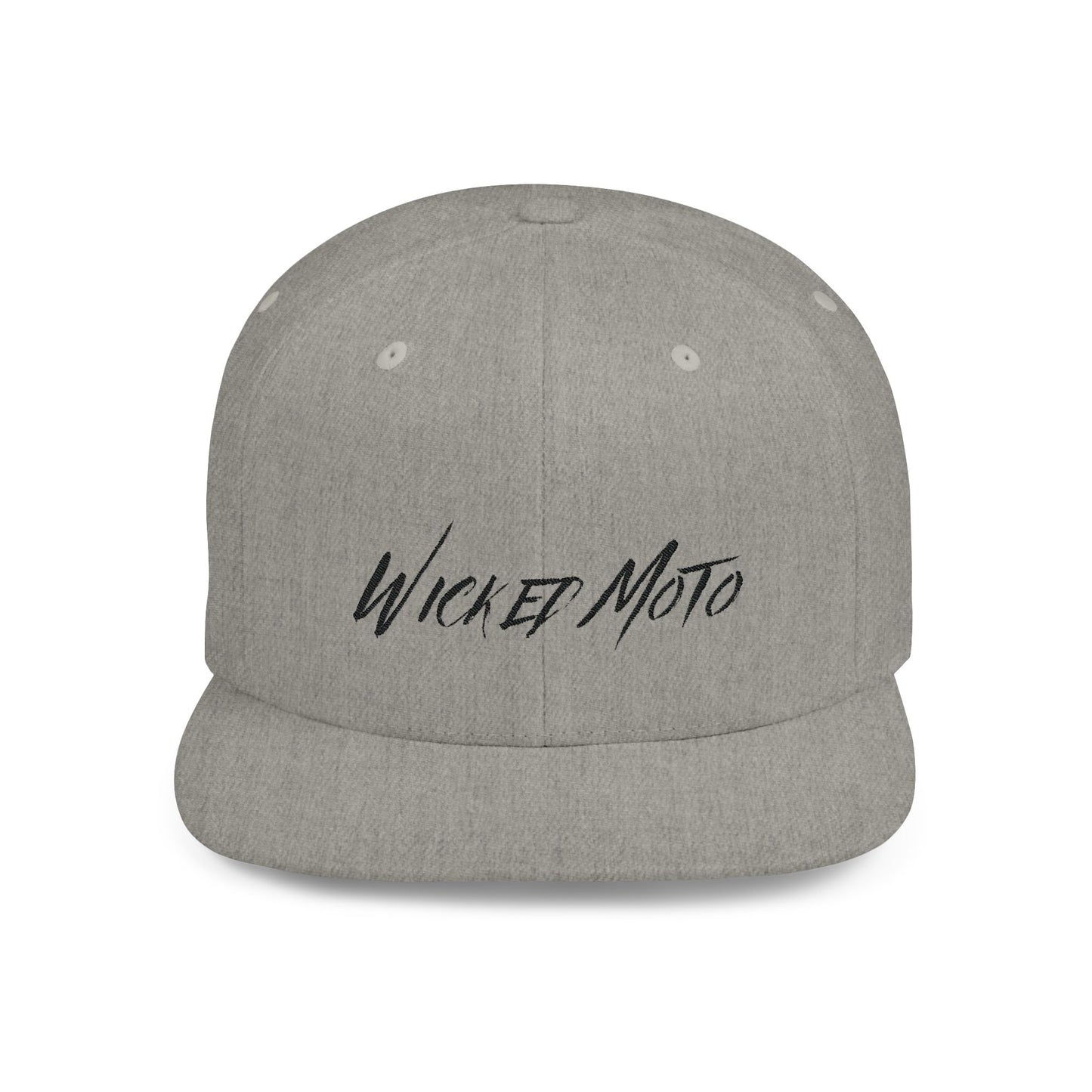 Wicked Moto Customs Flat Bill Snapback