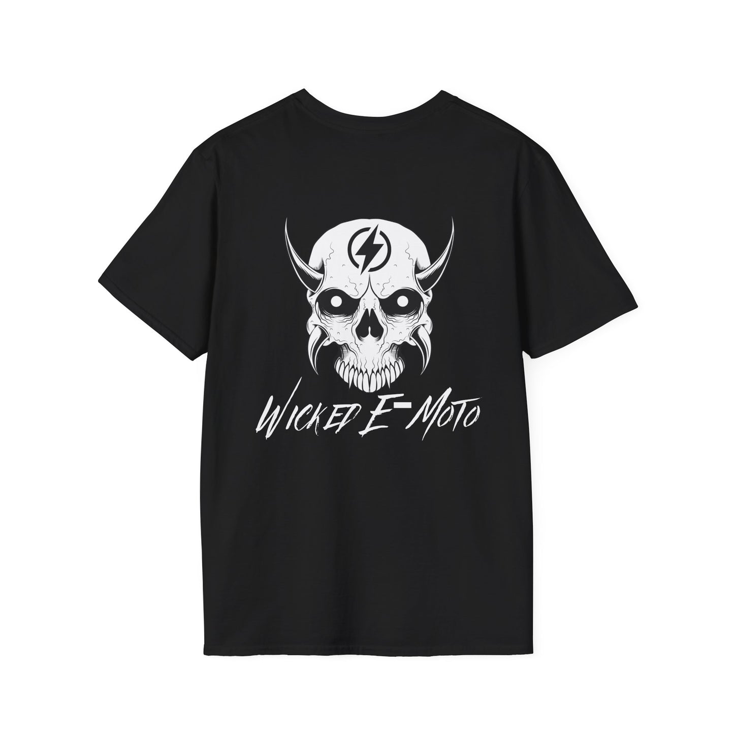 Wicked E-Moto Skull Logo Unisex Softstyle T-Shirt