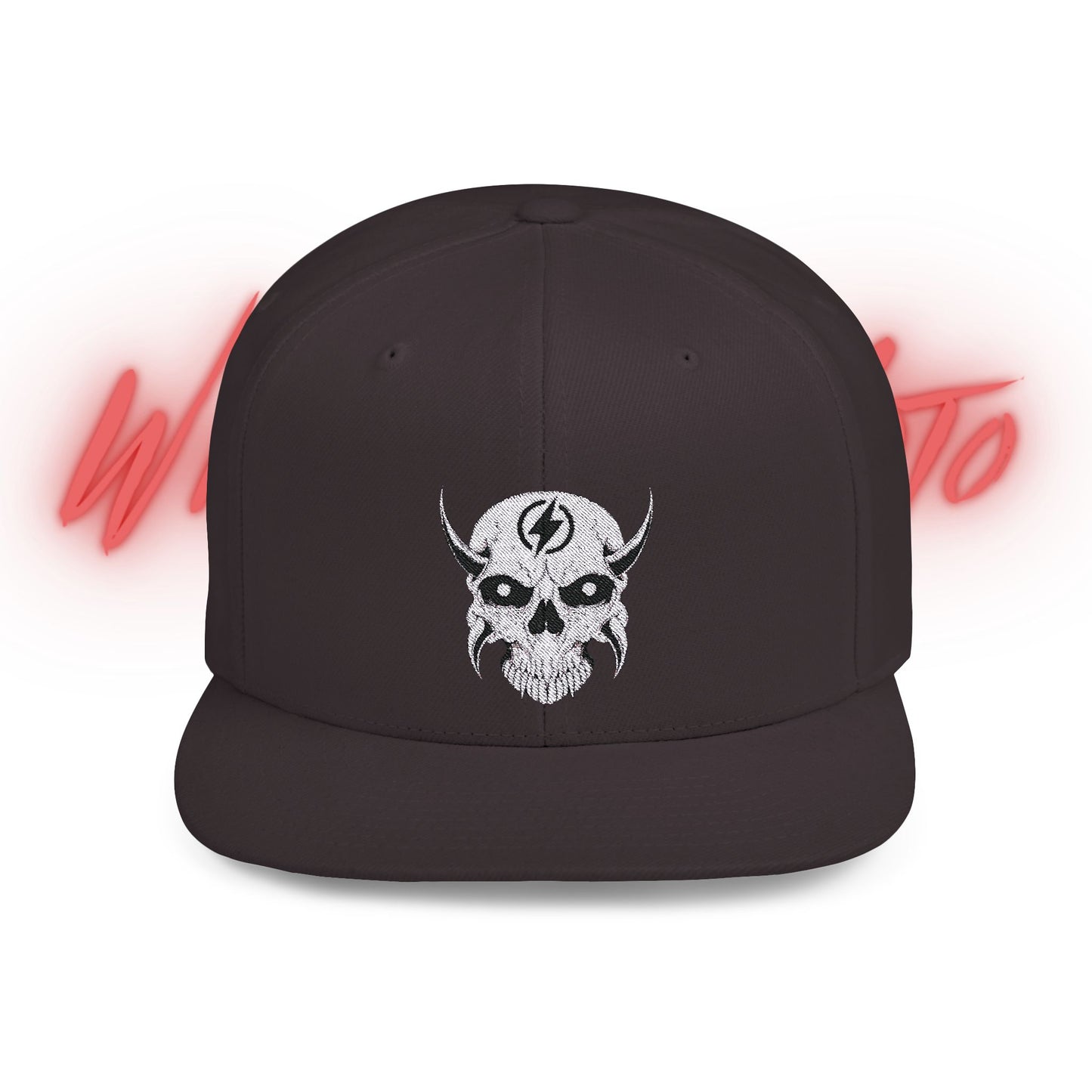 Wicked E-Moto Logo Flat Bill Snapback