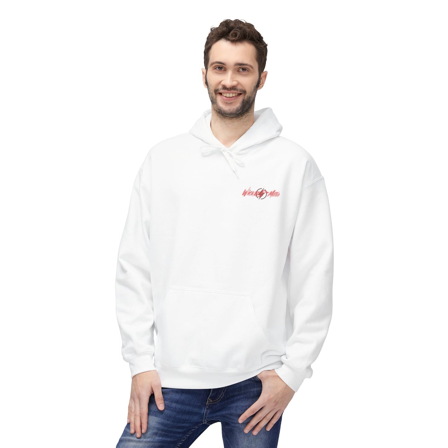 Wicked E- Moto Rear Logo Unisex Midweight Softstyle Fleece Hoodie