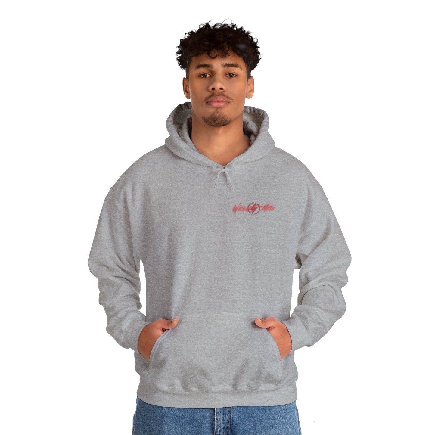 Wicked E-Moto Rear logo Unisex Heavy Blend™ Hooded Sweatshirt