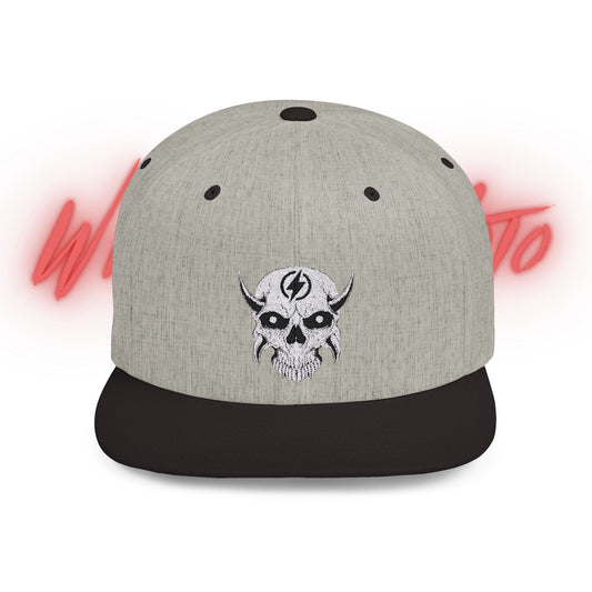 Wicked E-Moto Logo Flat Bill Snapback