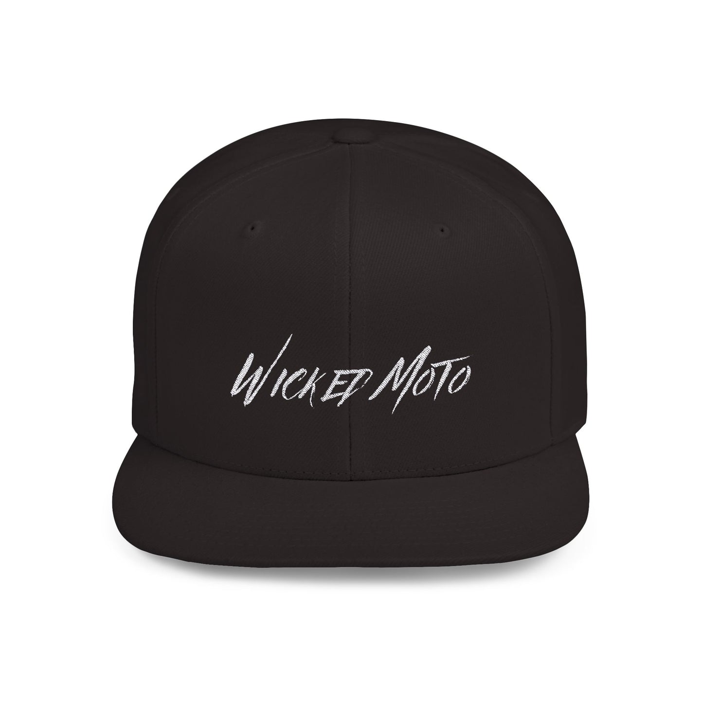 Wicked Moto Customs Flat Bill Snapback